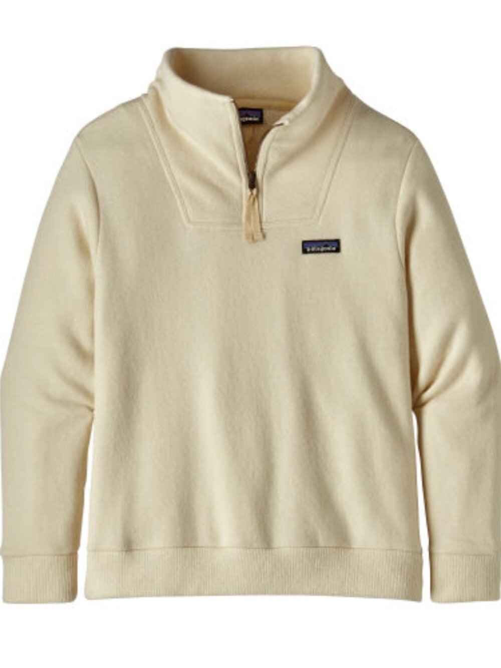 Patagonia Worn Wear Women’s Ivory Woolie Fleece Pullover Sweater Sweatshirt M